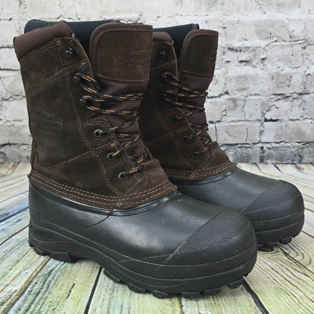 LACROSSE Pine‎ Top Boots 11” Men's Size 8 Brown Leather Suede Mid-Calf Insulated